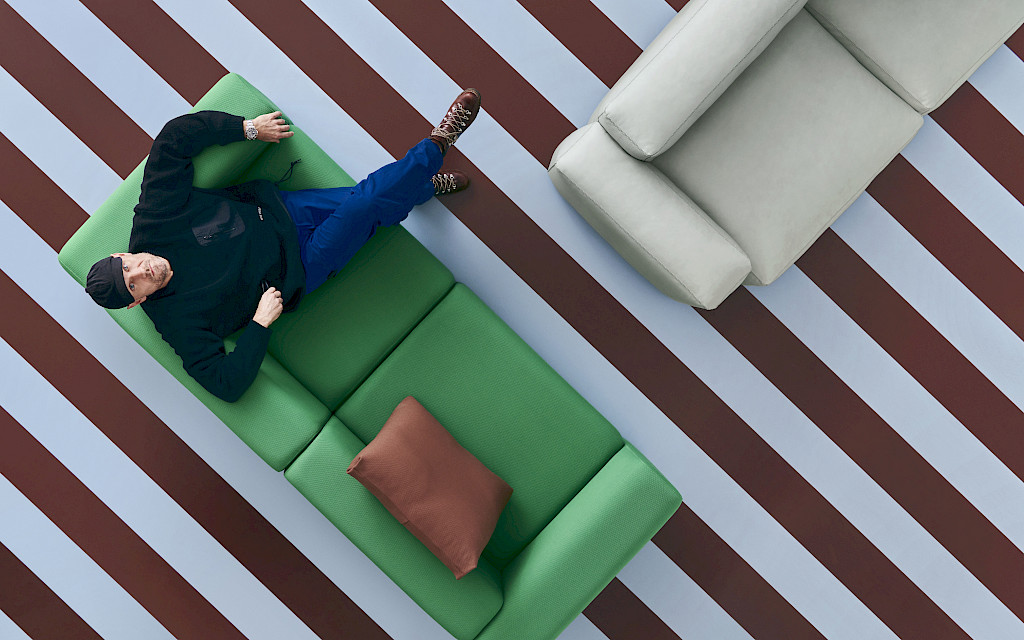HAY Sofa Comb in Grau und Grün bei Anliker Home